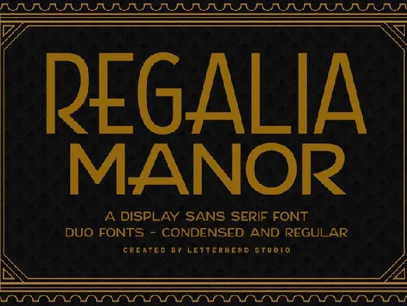 Regalia Manor font