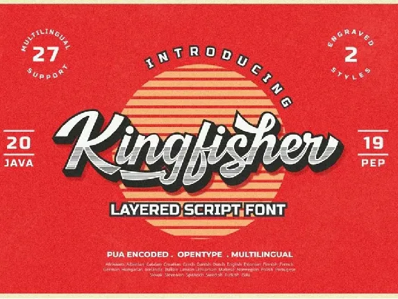 Kingfisher font