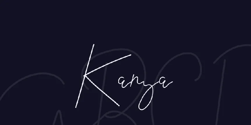 Kanya font