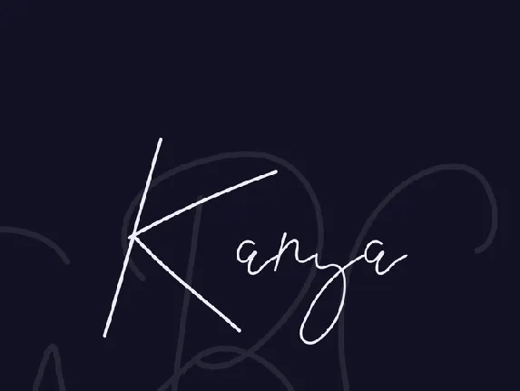 Kanya font