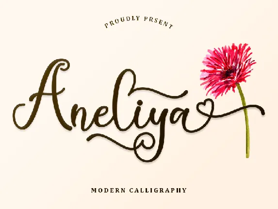 Aneliya - Personal Use font