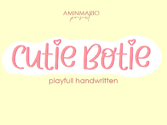 CUTIE BOTIE font