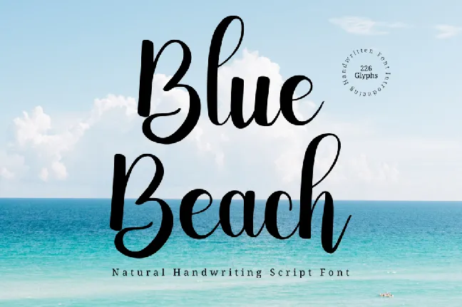 Blue_Beach font