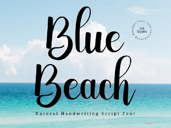 Blue_Beach font