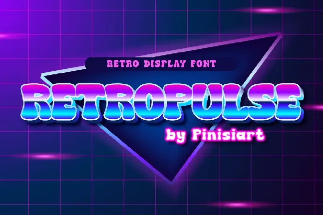 Retropulse font