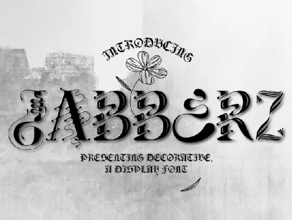 Jabberz Display font