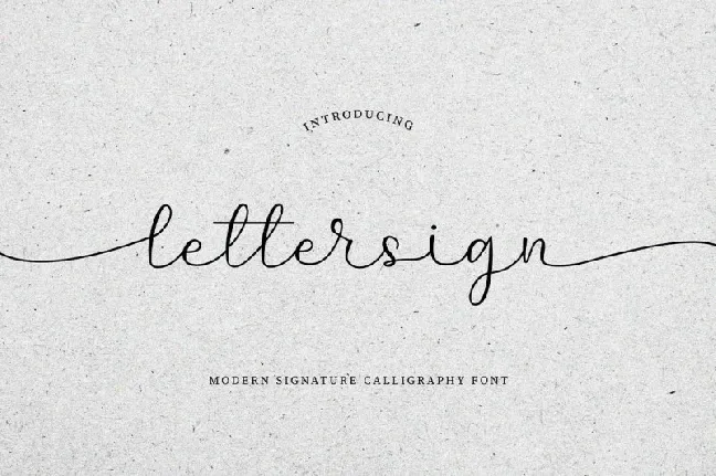 Lettersign font