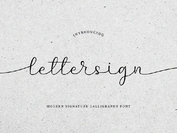 Lettersign font