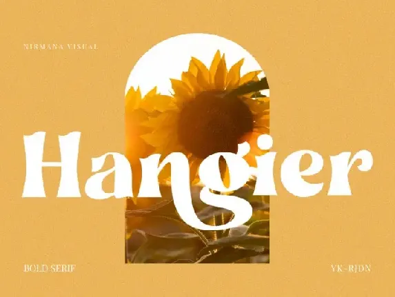 Hangier Serif font