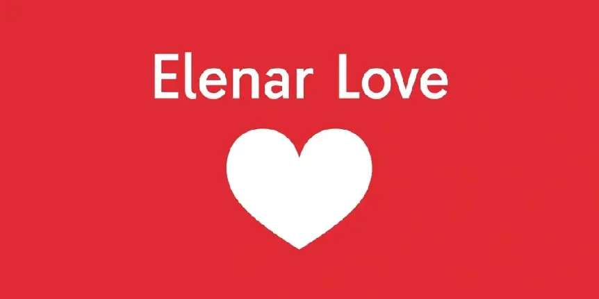 Elenar Love font