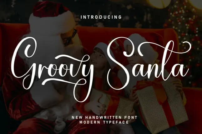 Groovy Santa Script font