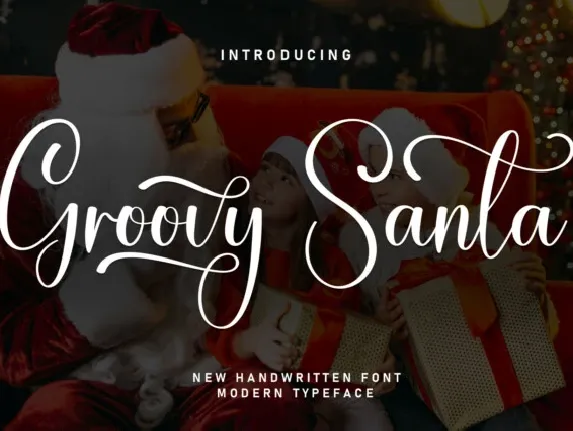 Groovy Santa Script font