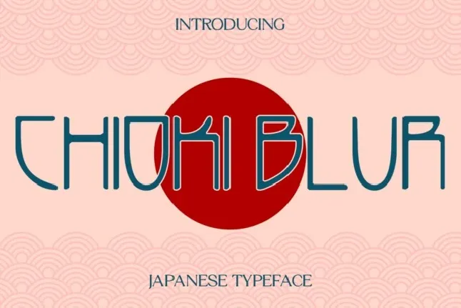 Chioki Blur font