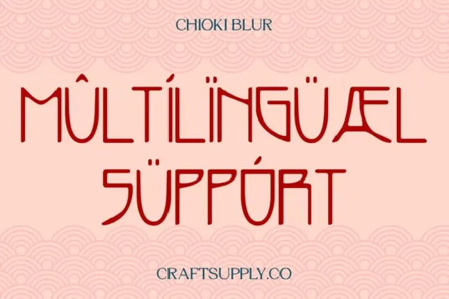 Chioki Blur font