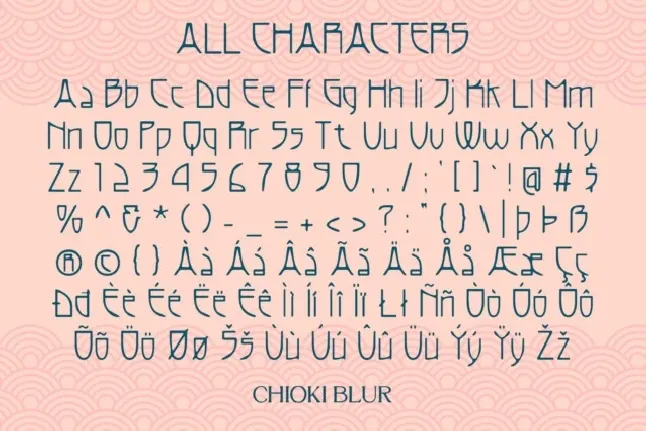 Chioki Blur font