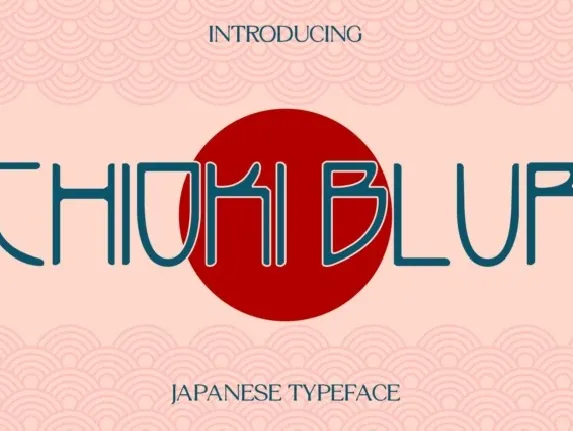 Chioki Blur font