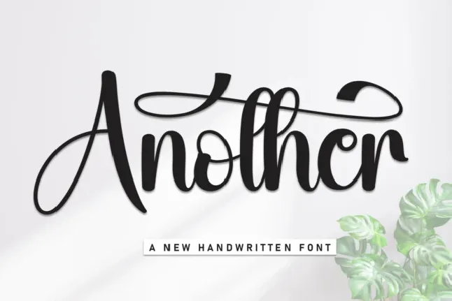 Another Calligraphy font