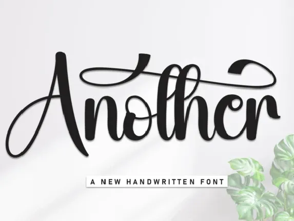 Another Calligraphy font