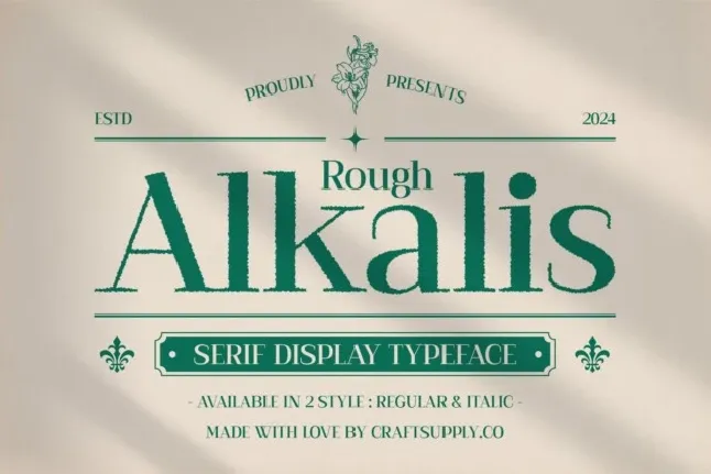 Alkalis Rough font