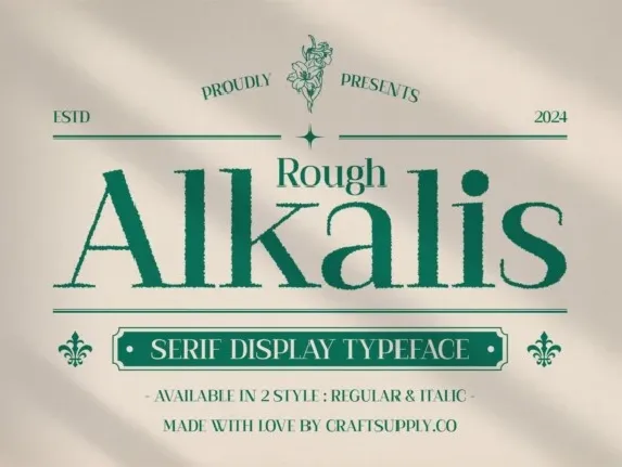 Alkalis Rough font