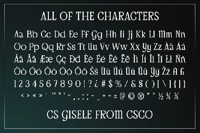 CS Gisele font