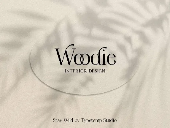 Woodie font