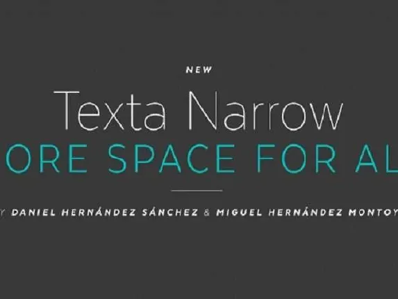 Texta Narrow Free font