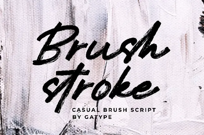 Brushstroke font