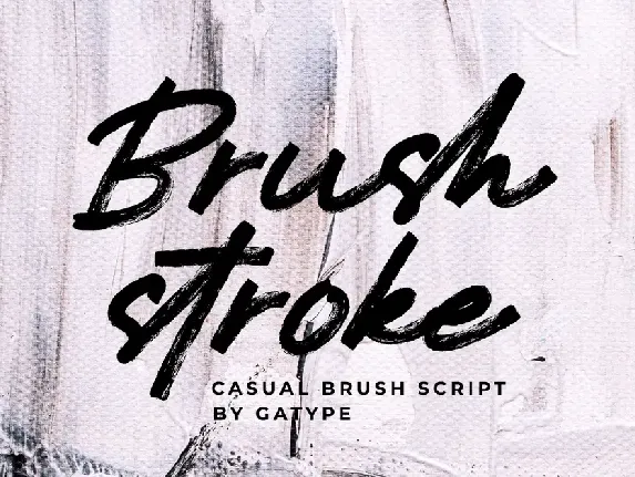 Brushstroke font