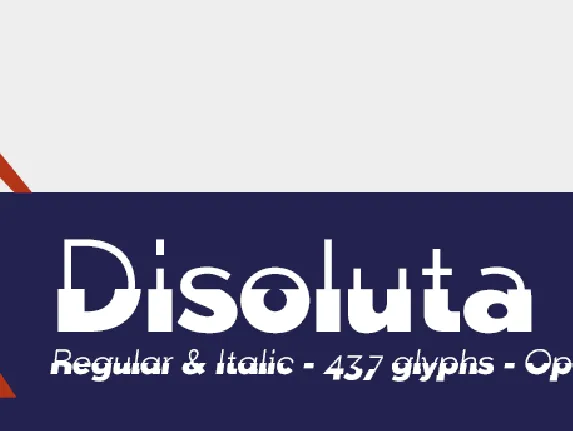 Disoluta FFP font