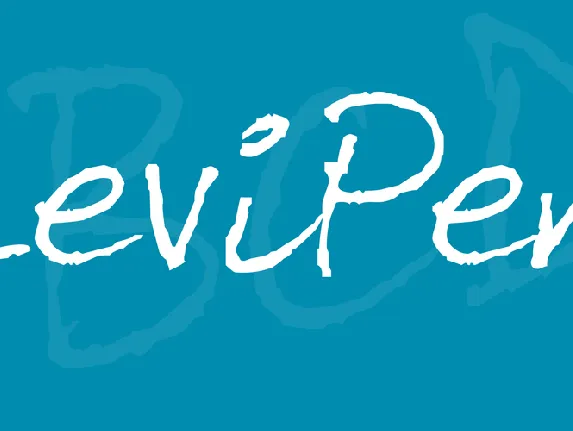 LeviPen font