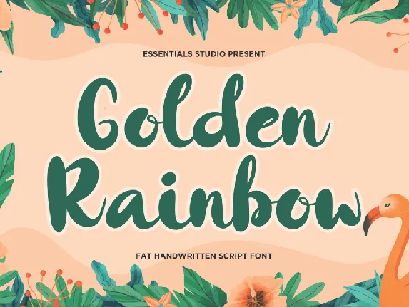 Golden Rainbow font