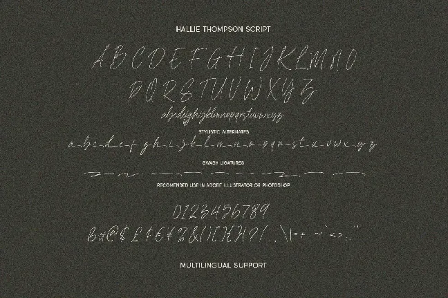 Hallie Thompson font