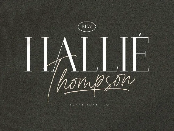 Hallie Thompson font