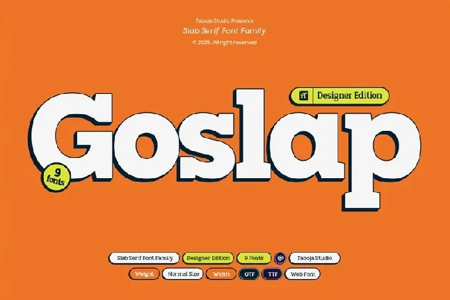 TBJ Goslap Family font