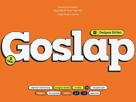 TBJ Goslap Family font