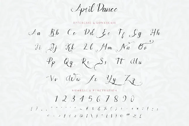 April Dance Demo font