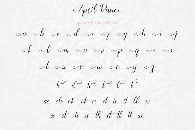 April Dance Demo font