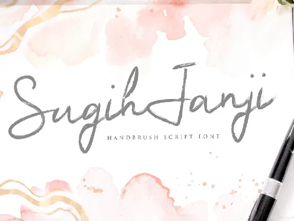 Sugih Janji font