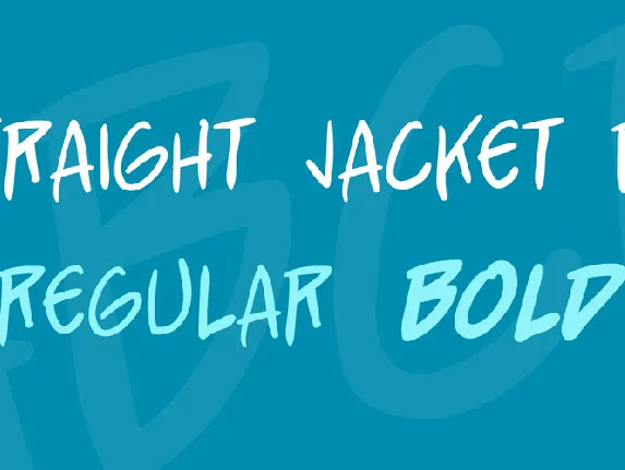 Straight Jacket BB font