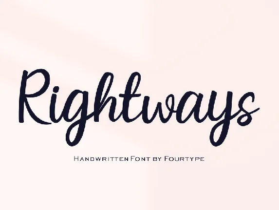 Rightways font