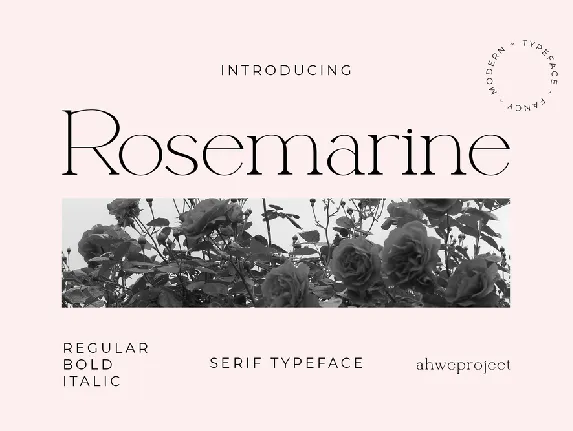 Rosemarine font