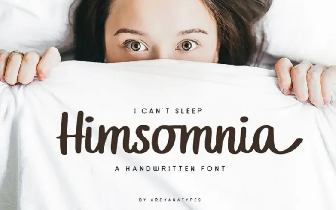 Himsomnia Handwritten font