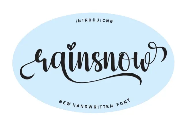 Rainsnow Script font