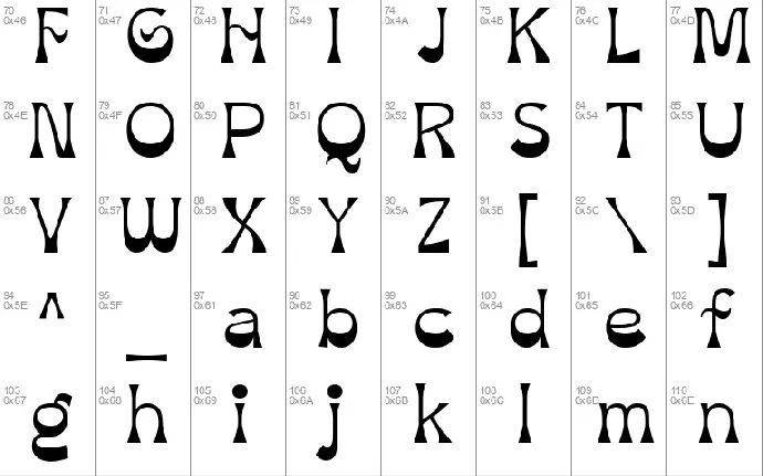 Gothemian font