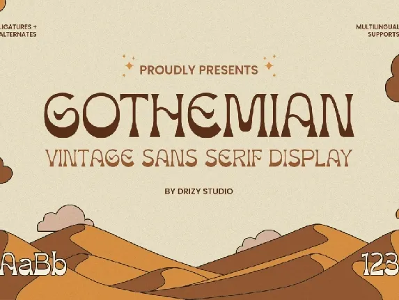 Gothemian font