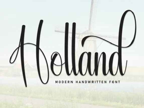 Holland Script font