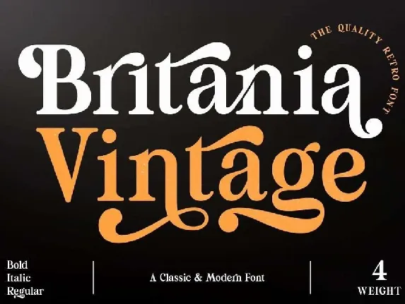 Britania Vintage font