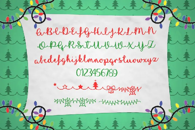 I Love Glittermas font