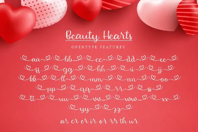 Beauty Hearts font